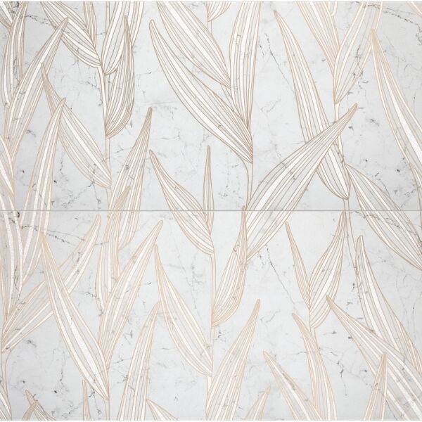 zdjęcie domino lily leaves 2-elementowy dekor 59.8x59.8 