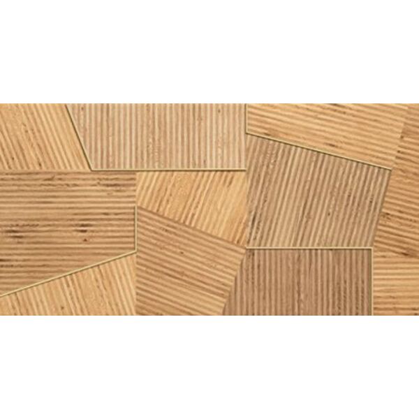 domino flare wood  dekor 30.8x60.8 płytki domino glazura prostokątne do kuchni matowe o grubości 10 mm