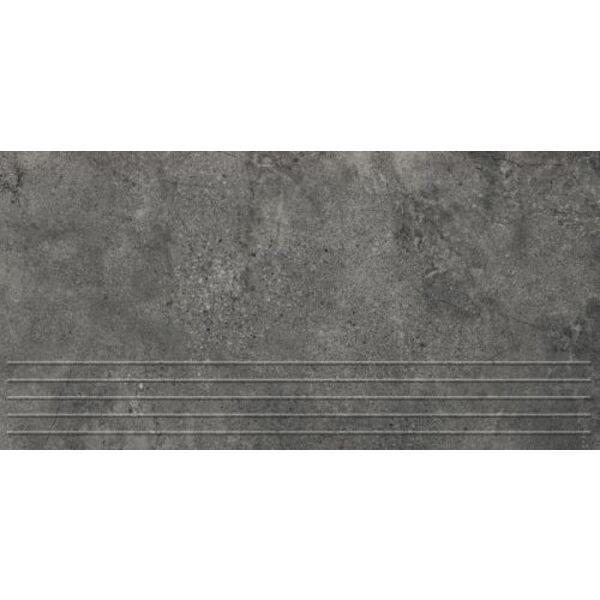 domino infinity grey mat stopnica rektyfikowana 29.8x59.8x0.8 płytki domino do łazienki mrozoodporne nowości o grubości 6 do 8 mm