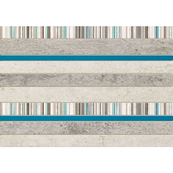 zdjęcie domino gris turkus dekor 25x36 