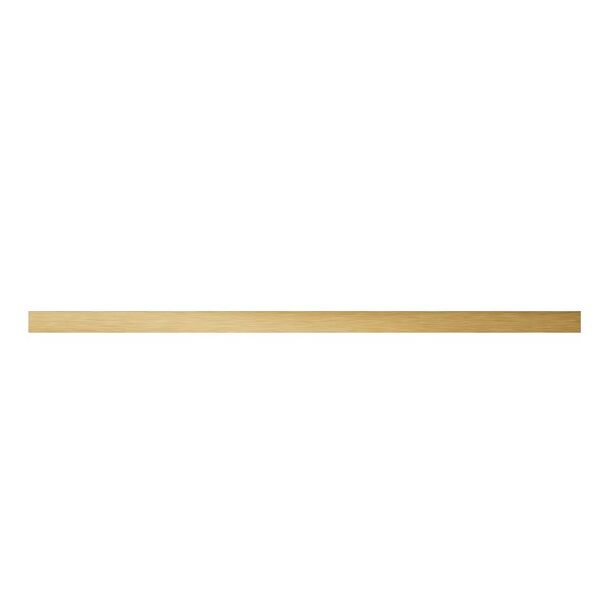Matowa złota listwa Tubądzin Touch Gold o wymiarach 2,3x59,8 cm z delikatnymi smugami