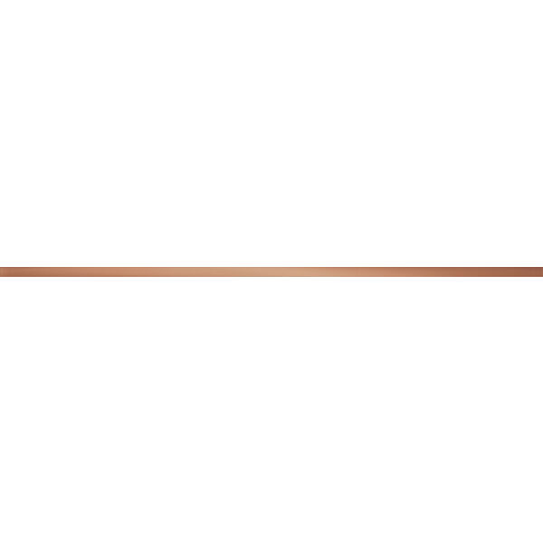 Wąska, błyszcząca listwa Steel Copper 4 w miedziano-brązowym kolorze 2,3x119,8 cm