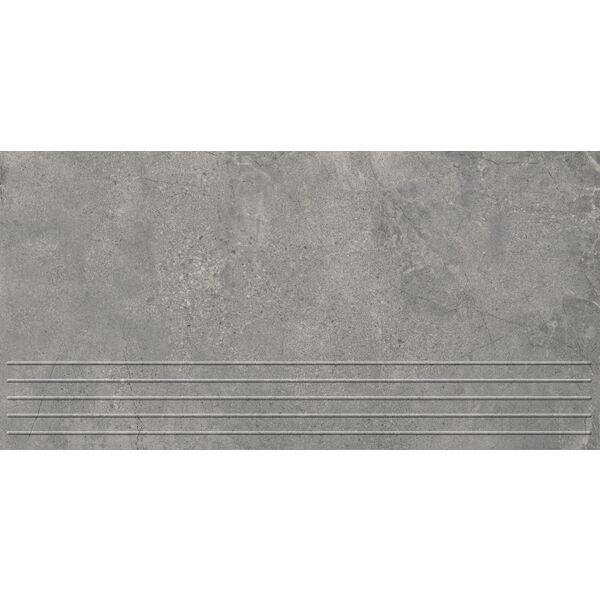zdjęcie domino infinity light grey mat stopnica rektyfikowana 29.8x59.8x0.8
