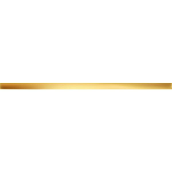 Złota listwa Gold Glossy o błyszczącej powierzchni i gładkich krawędziach