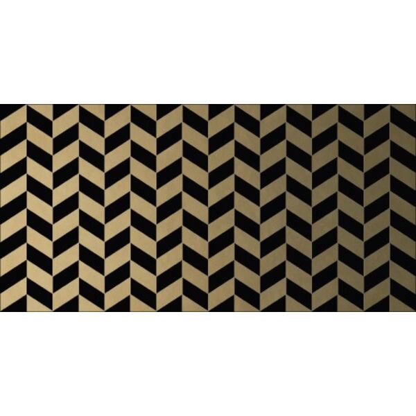 dune deluxe black&gold chevron płytka ścienna 12.5x25 (187839) PŁYTKA JODEŁKA