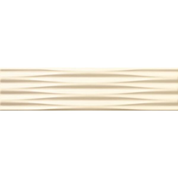 dune loop ivory glossy płytka ścienna 10x40 (187265) płytki dune glazura do łazienki na ścianę błyszczące strukturalne