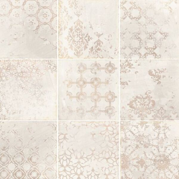dune terracota blanco dekor 20x20 (187826n) 