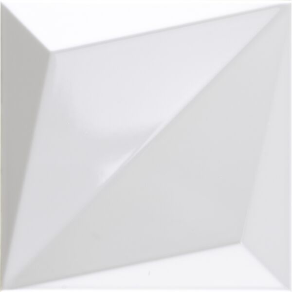 dune origami white gloss płytka ścienna 25x25 (187345) płytki glazura kwadratowe białe błyszczące