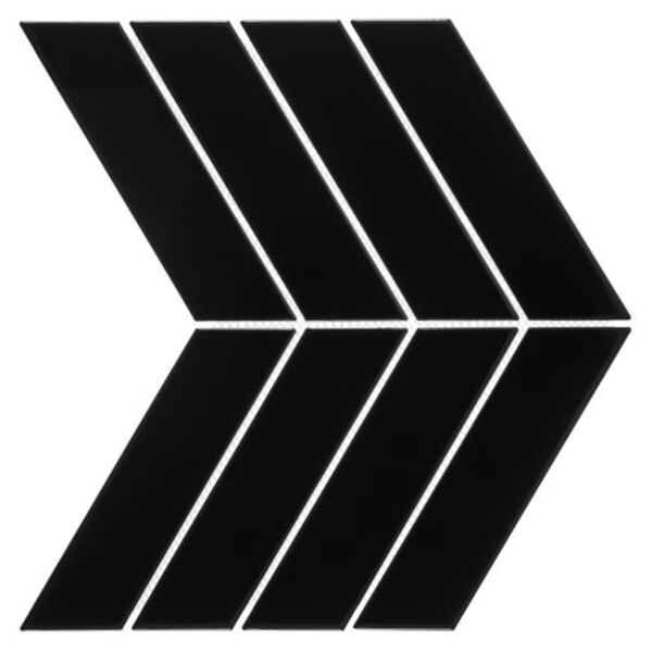 zdjęcie dunin royal chevron black mozaika 31.8x22.4