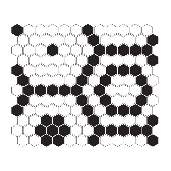 dunin mini hexagon b&w bee mozaika premium mat 26x30 płytki dunin dunin dunin heksagonalne do łazienki matowe