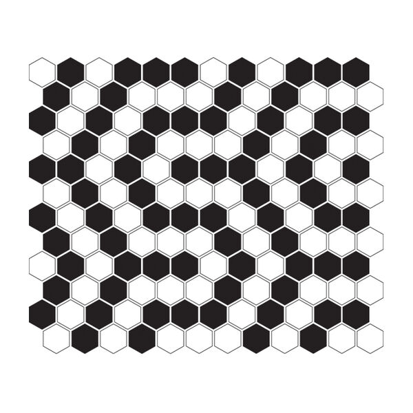 dunin mini hexagon b&w coral mozaika premium mat 26x30 płytki mozaika prostokątne matowe o grubości 6 do 8 mm