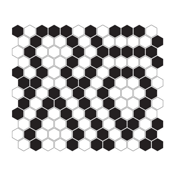 dunin mini hexagon b&w lace mozaika premium mat 26x30 płytki mozaika prostokątne matowe o grubości 6 do 8 mm