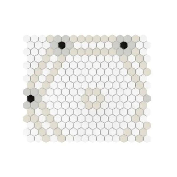 dunin mini hexagon doublehex  matt mozaika 40.1x34.1 płytki dunin dunin dunin do salonu na podłogę matowe