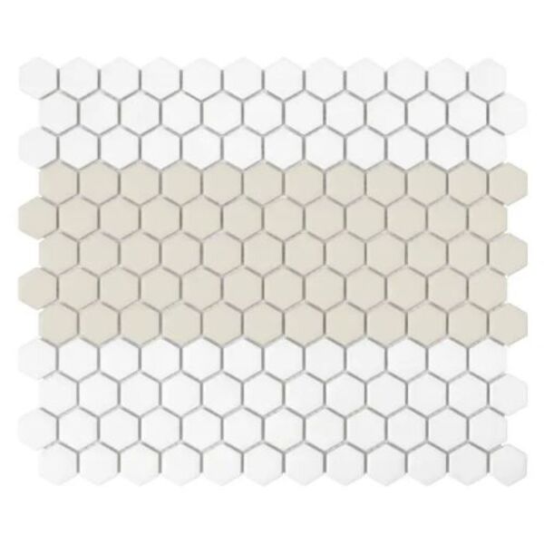 dunin mini hexagon stripe 1.c matt mozaika 26x30 płytki mozaika heksagonalne na podłogę