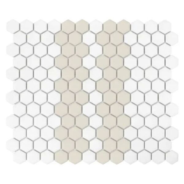 dunin mini hexagon stripe 2.1.c matt mozaika 26x30 płytki mozaika prostokątne do łazienki na podłogę matowe