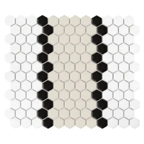 dunin mini hexagon stripe 3.1.b matt mozaika 26x30 płytki dunin dunin dunin prostokątne do łazienki na podłogę matowe