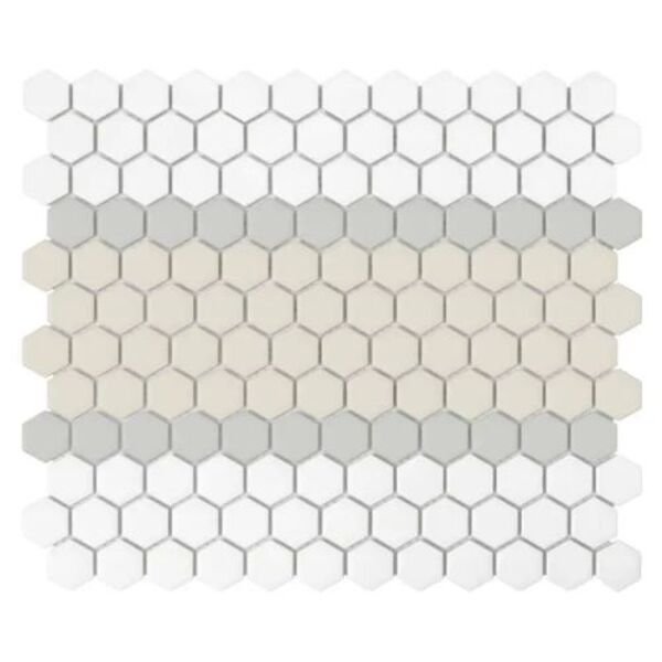 dunin mini hexagon stripe 3.a matt mozaika 26x30 płytki dunin dunin dunin prostokątne do łazienki na podłogę matowe