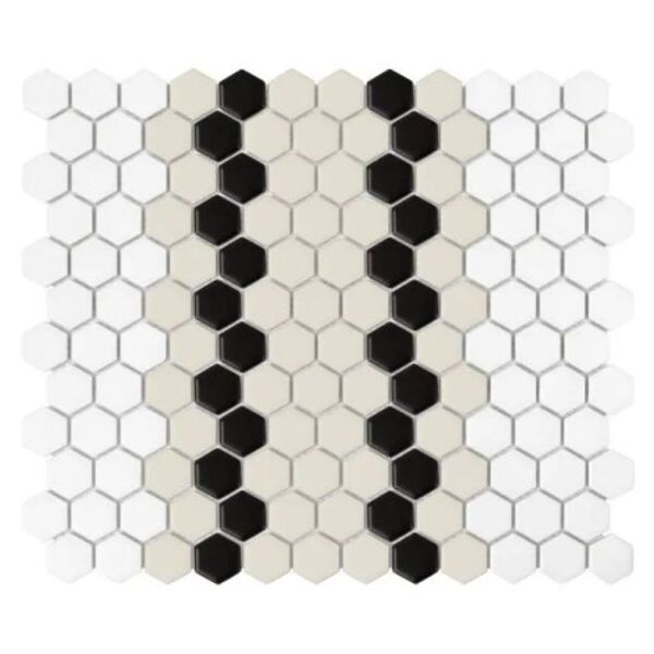 dunin mini hexagon stripe 5.1.c matt mozaika 26x30 płytki dunin dunin dunin prostokątne do łazienki na podłogę matowe