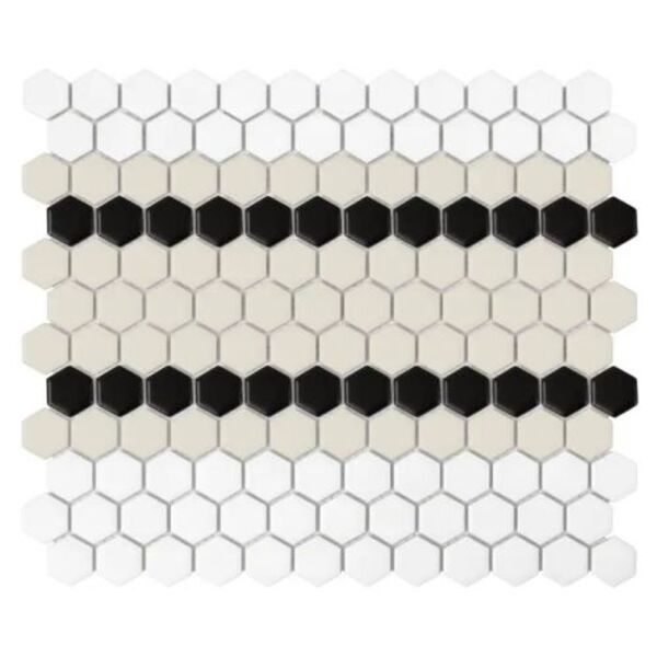 dunin mini hexagon stripe 5.c matt mozaika 26x30 płytki dunin dunin dunin prostokątne do łazienki na podłogę matowe