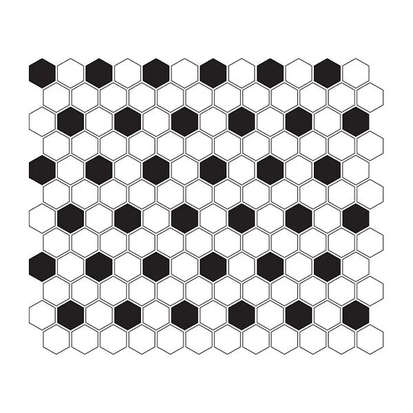 zdjęcie dunin mini hexagon b&w mix mozaika 26x30 