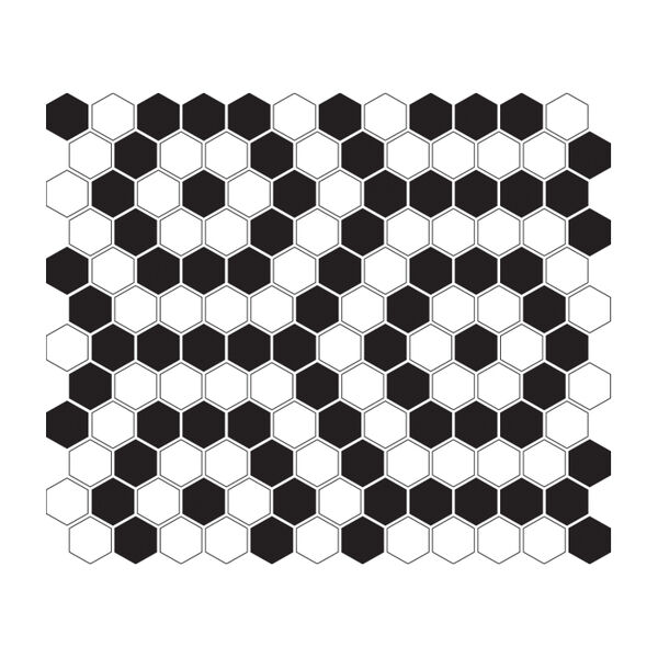 dunin mini hexagon b&w nano mozaika 26x30 płytki mozaika heksagonalne do łazienki o grubości 6 do 8 mm