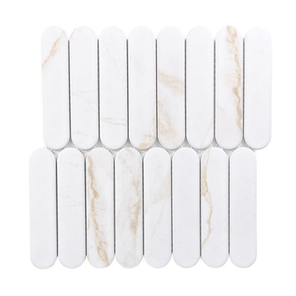 Dunin Pills Calacatta Gold matt mozaika 29.2x29.4 - mozaika gresowa matowa marmuropodobna