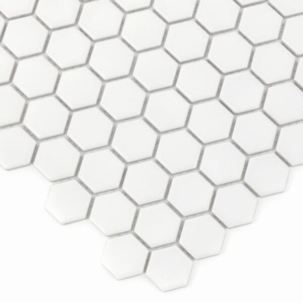 zdjęcie dunin mini hexagon white matt mozaika 26x30 