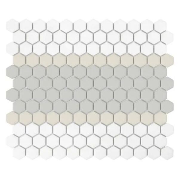 zdjęcie dunin mini hexagon stripe 3.c matt mozaika 26x30 