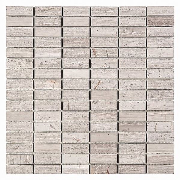 dunin woodstone grey block 48 mozaika kamienna 30.5x30.5 płytki mozaika drewnopodobne kwadratowe do salonu mrozoodporne