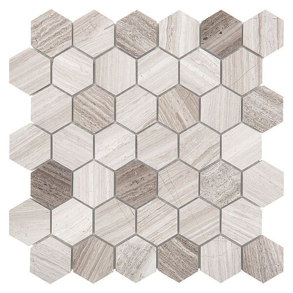 dunin woodstone grey hexagon 48 mozaika kamienna 29.8x30.2 płytki dunin dunin dunin mozaika drewnopodobne prostokątne do salonu mrozoodporne