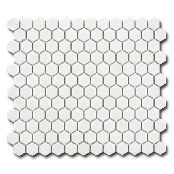 el casa hexagon blanco shine mozaika gresowa 26x30 płytki do salonu el casa