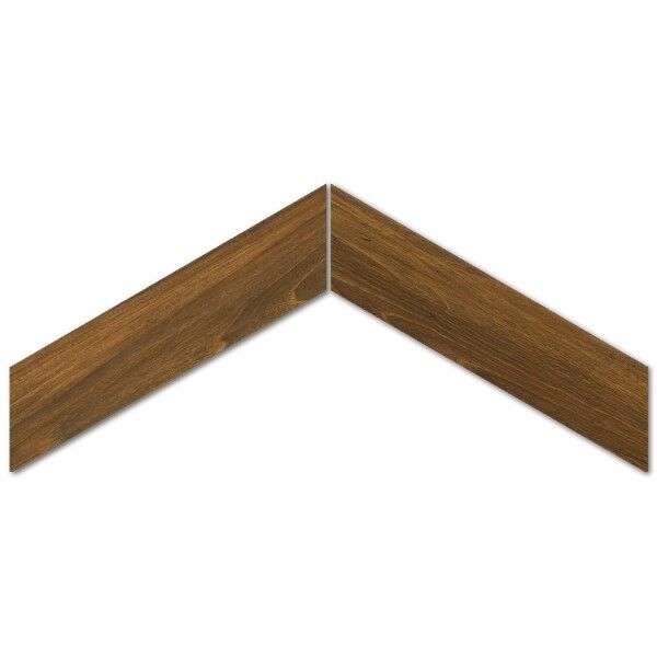 emil ceramica elegance wood / sleek wood mohogany chevron gres 11x54 