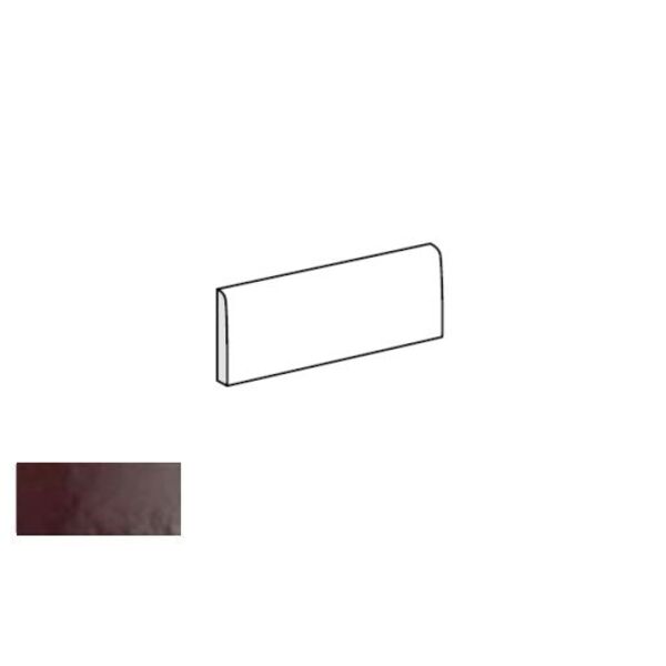 equipe artisan burgundy bullnose 6.5x20 (24477) płytki equipe ceramicas do łazienki czerwone strukturalne