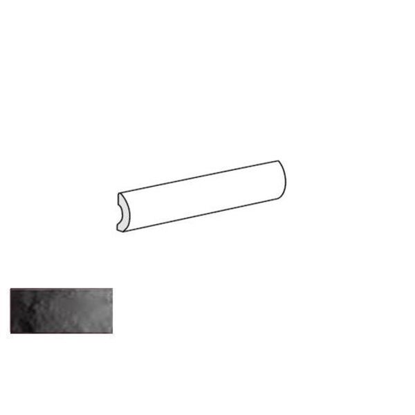 equipe artisan graphite pencil bullnose 3x20 (24502) grafitowe płytki equipe ceramicas