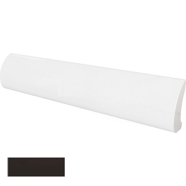 equipe black matt pencil bullnose 3x15 (23299) płytki equipe ceramicas glazura hiszpańskie matowe strukturalne