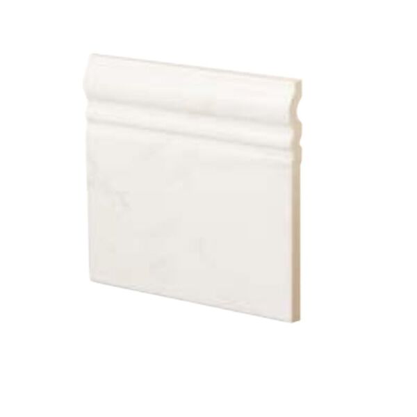 equipe carrara brillo skirting 15x15 (23095) płytki equipe ceramicas glazura kwadratowe 15x15 białe strukturalne