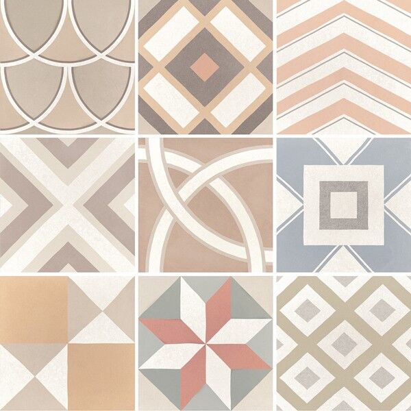 equipe caprice deco patchwork pastel gres 20x20 (22103) 