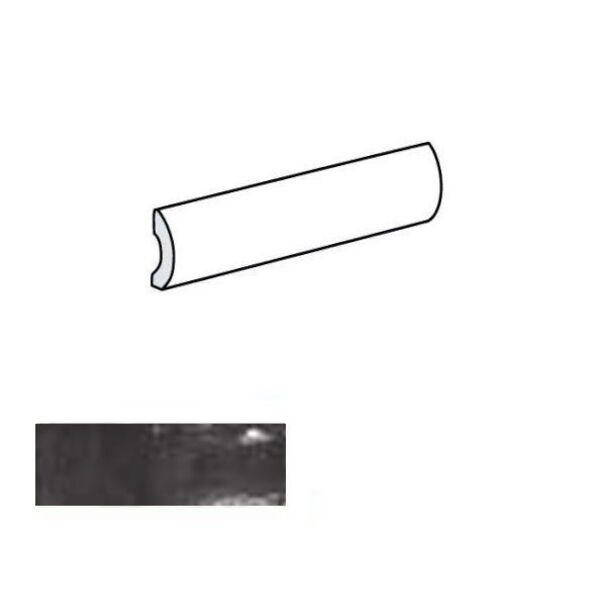 equipe altea black pencil bullnose 3x20 (27633) strukturalne płytki equipe ceramicas