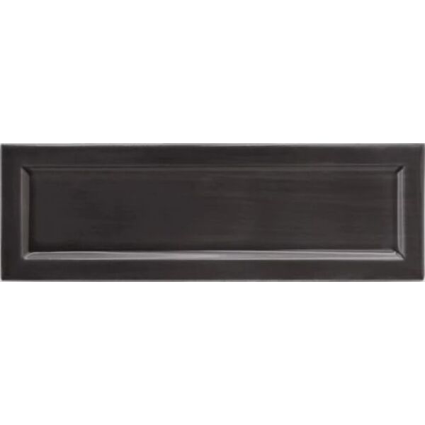 equipe island black frame płytka ścienna 6.5x20 (31206) płytki glazura imitujące cegłę do salonu czarne błyszczące cegiełki