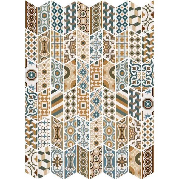 equipe (wyprzedaż) patchwork color left gres 9x20.5 (23212) 