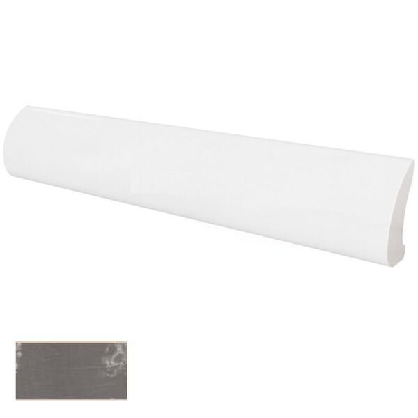 equipe graphite pencil bullnose 3x20 (23320) płytki equipe ceramicas hiszpańskie do łazienki grafitowe