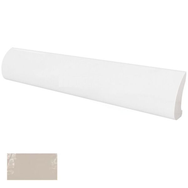 equipe grey pearl pencil bullnose 3x20 (23319) płytki equipe ceramicas hiszpańskie do łazienki szare błyszczące strukturalne