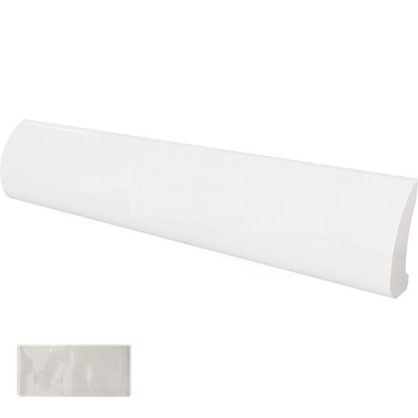 equipe gris claro crackle pencil bullnose 3x15 (23306) płytki equipe ceramicas do łazienki szare strukturalne