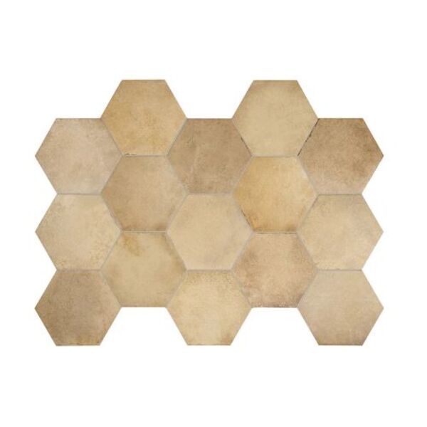 equipe heritage wheat hexagono gres 17.5x20 (24955) płytki equipe ceramicas do kuchni na podłogę beżowe matowe