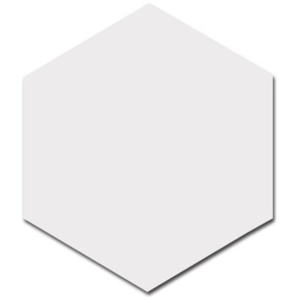 equipe hexagon white płytka ścienna 12.4x10.7 (21911) płytki heksagonalne hiszpańskie na ścianę białe błyszczące