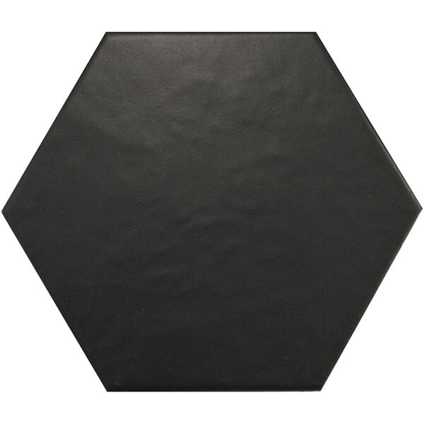 equipe hexatile negro mate gres 17.5x20 (20338) płytki equipe ceramicas gres do salonu czarne matowe