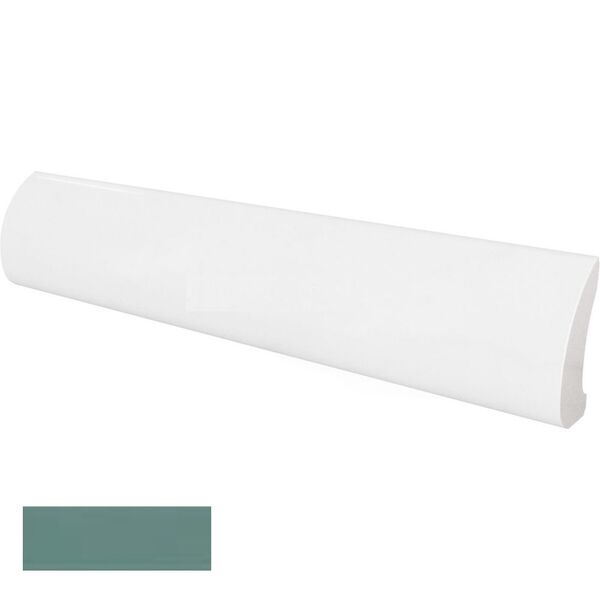 equipe jade pencil bullnose 3x15 (23128) płytki equipe ceramicas glazura hiszpańskie do łazienki zielone strukturalne