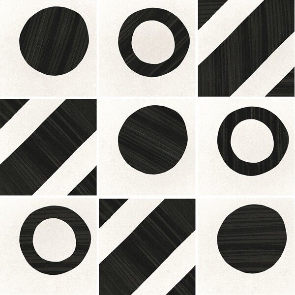 zdjęcie equipe caprice deco balance b&w gres 20x20 (22121) 