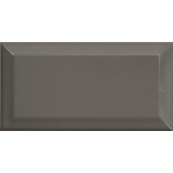 equipe metro dark grey płytka ścienna 10x20 (20996) płytki na ścianę szare błyszczące o grubości od 8 do 10 mm