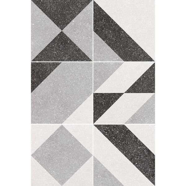 equipe micro grey elements dekor 20x20 (23543) płytki gres kwadratowe 20x20 patchwork